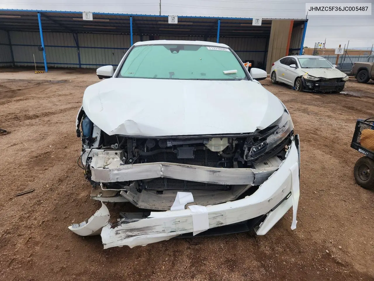 2018 HONDA CLARITY VIN JHMZC5F36JC005487 — фото 5