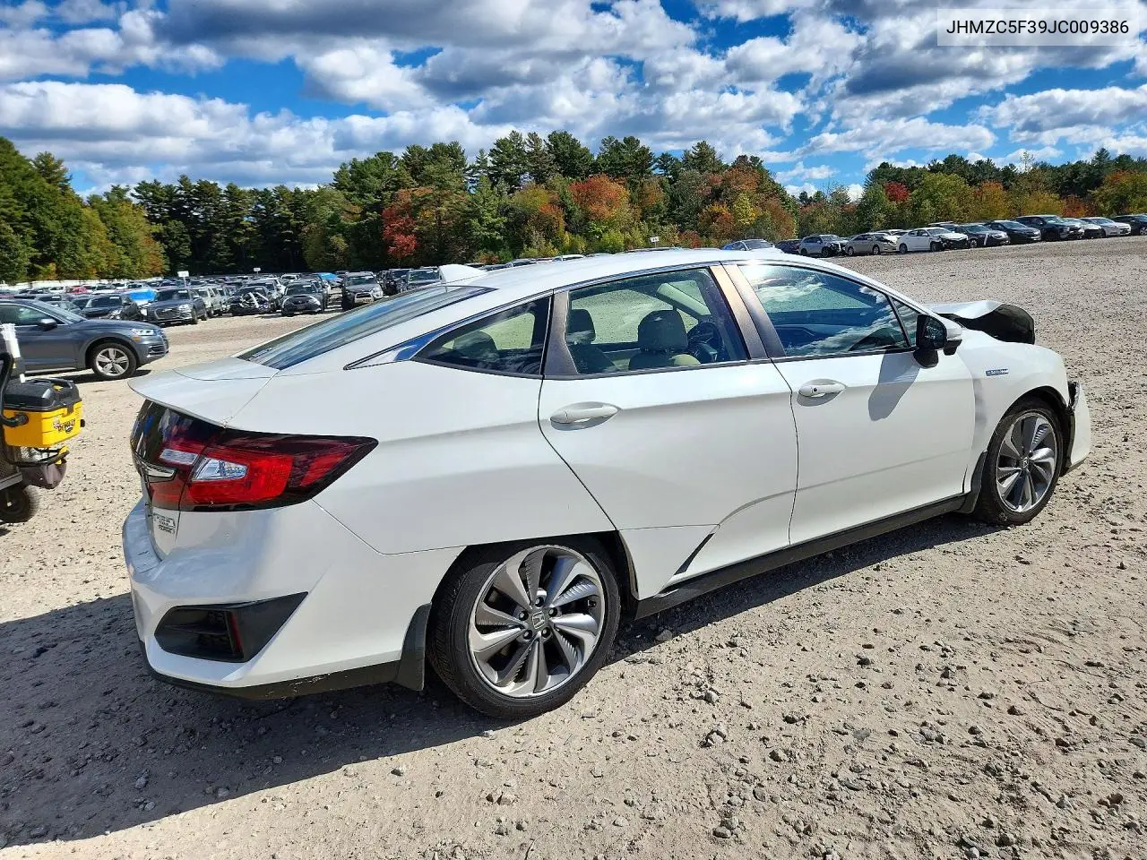 2018 HONDA CLARITY VIN JHMZC5F39JC009386 — фото 3