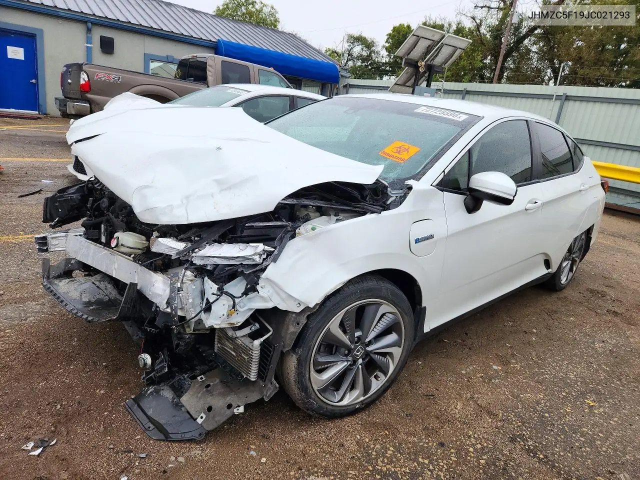 HONDA CLARITY 2018, VIN JHMZC5F19JC021293