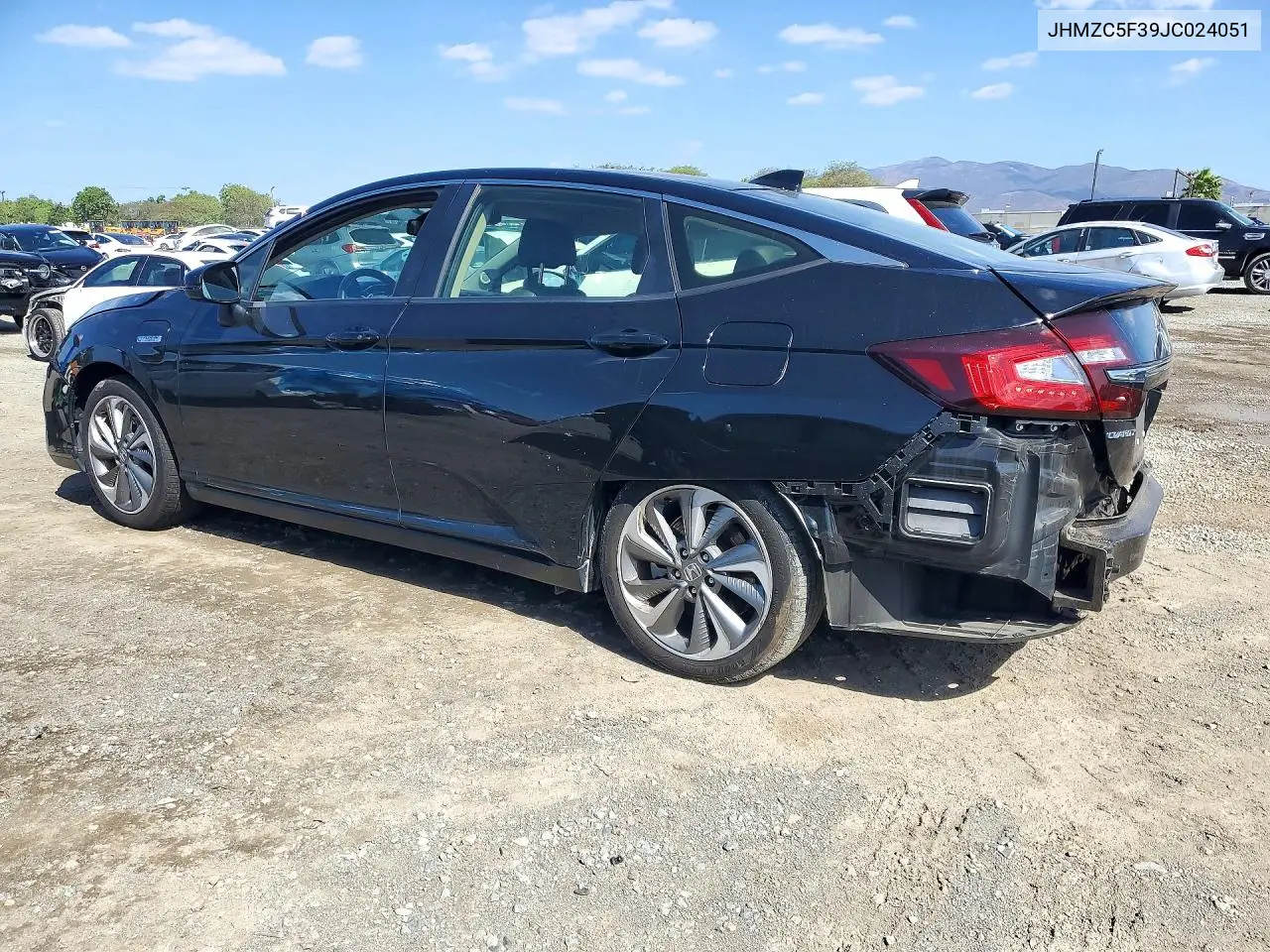 2018 HONDA CLARITY VIN JHMZC5F39JC024051 — фото 2
