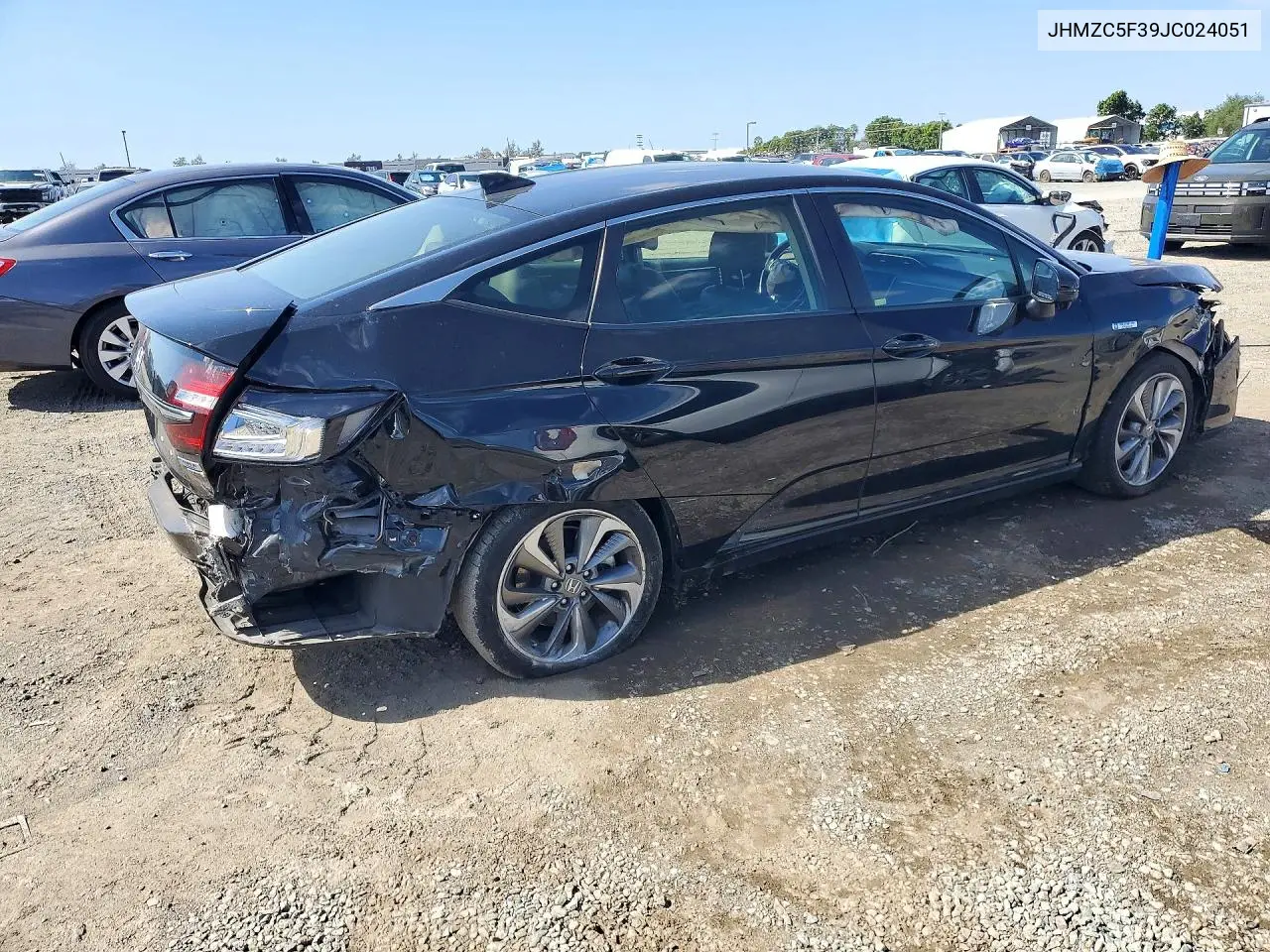 2018 HONDA CLARITY VIN JHMZC5F39JC024051 — фото 3