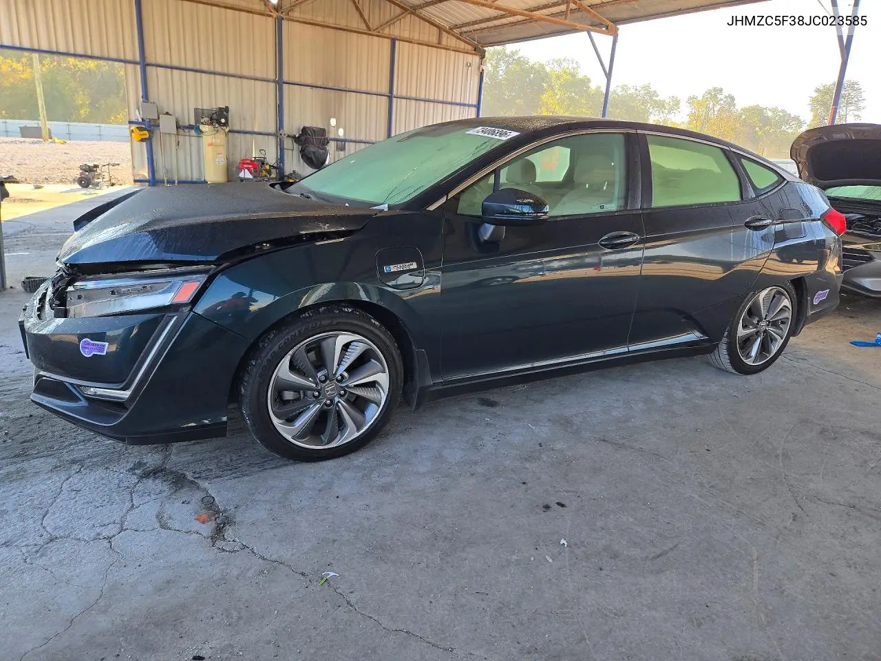 HONDA CLARITY 2018, VIN JHMZC5F38JC023585