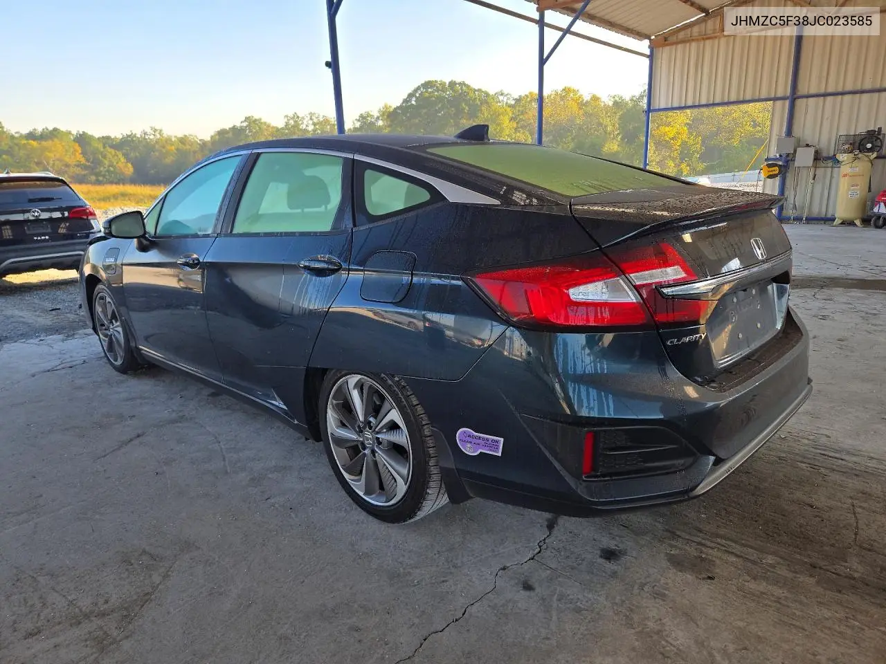 2018 HONDA CLARITY VIN JHMZC5F38JC023585 — фото 2