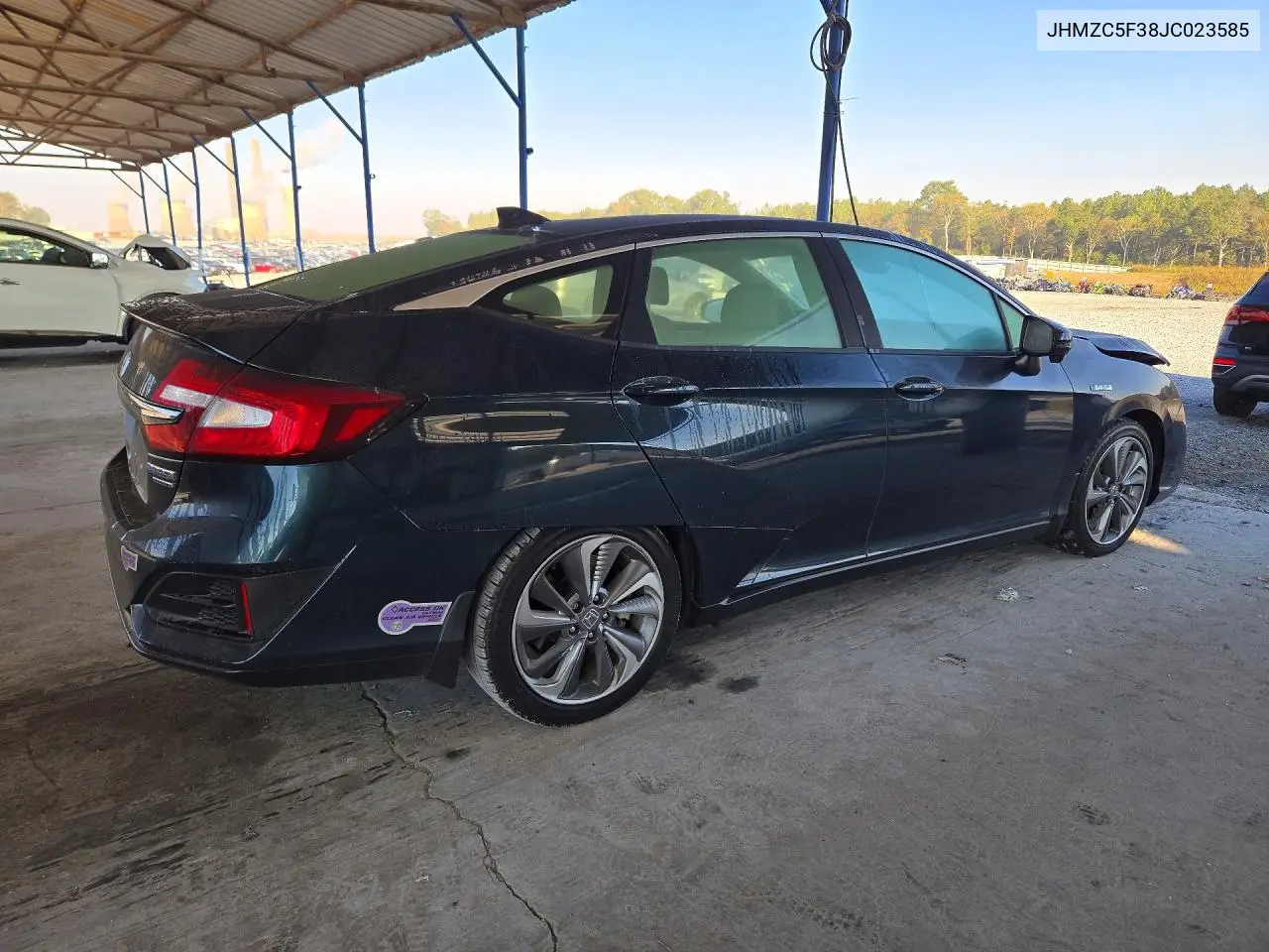 2018 HONDA CLARITY VIN JHMZC5F38JC023585 — фото 3