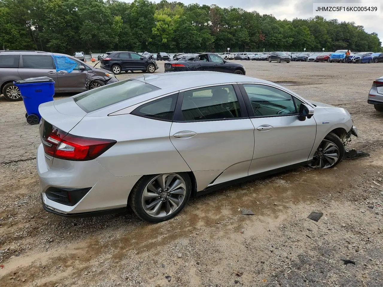 2019 HONDA CLARITY VIN JHMZC5F16KC005439 — фото 3