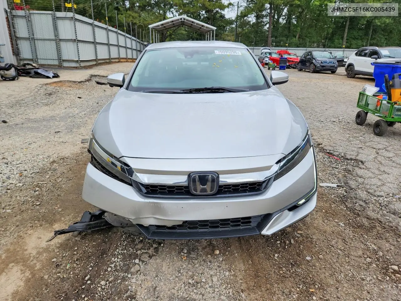 2019 HONDA CLARITY VIN JHMZC5F16KC005439 — фото 5