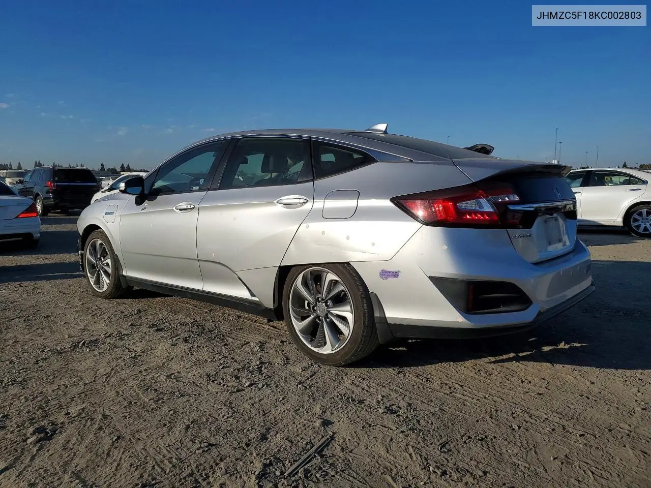 2019 HONDA CLARITY VIN JHMZC5F18KC002803 — фото 2