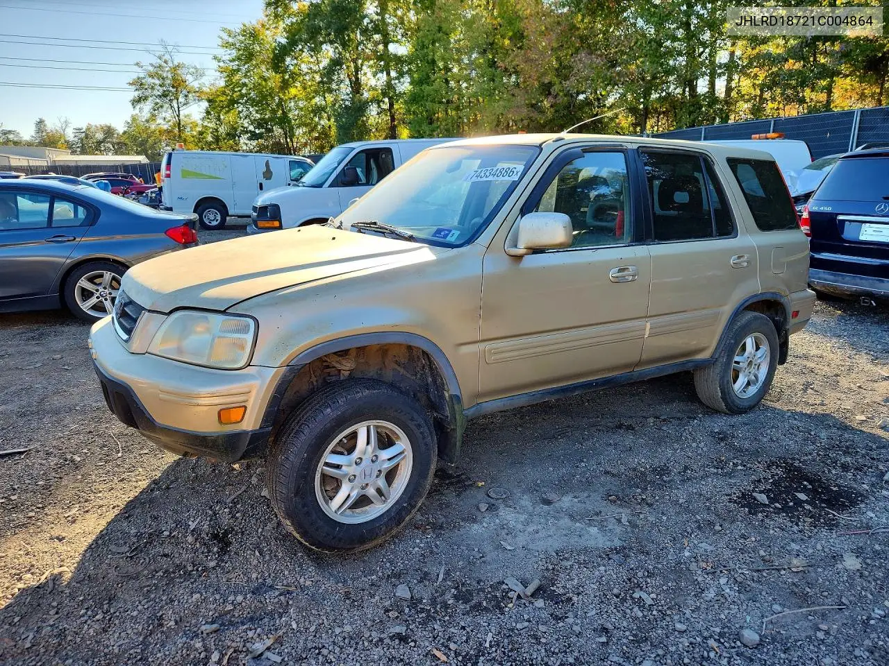 HONDA CR-V 2001, VIN JHLRD18721C004864