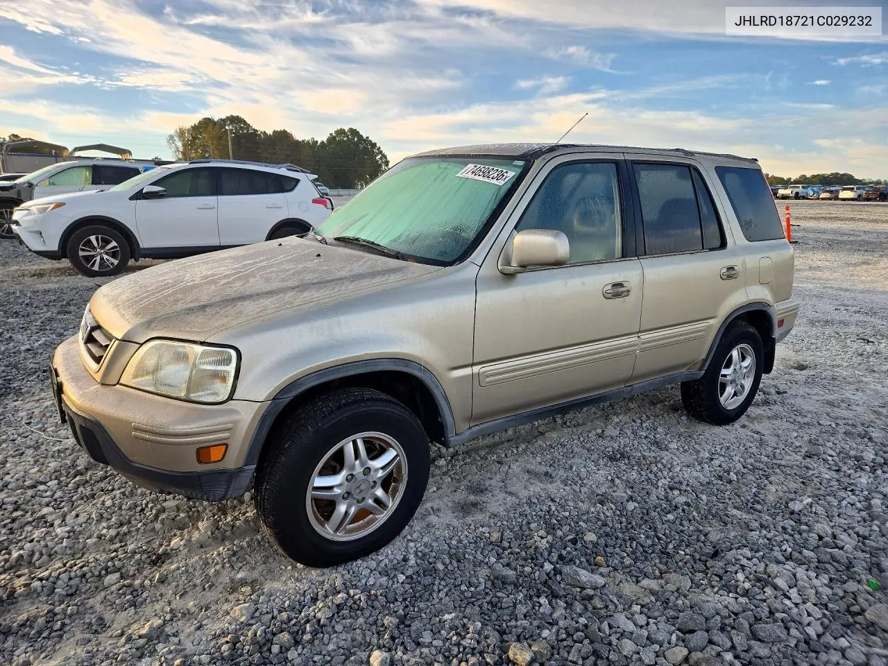 HONDA CR-V 2001, VIN JHLRD18721C029232
