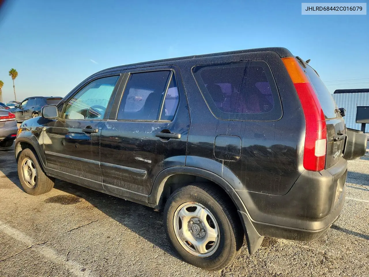 2002 HONDA CR-V VIN JHLRD68442C016079 — фото 2