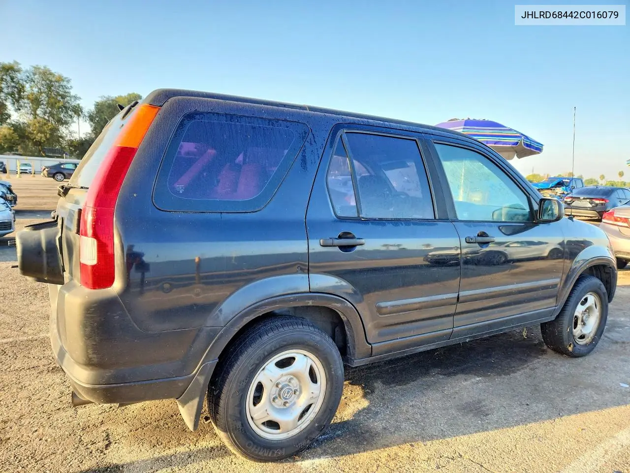 2002 HONDA CR-V VIN JHLRD68442C016079 — фото 3