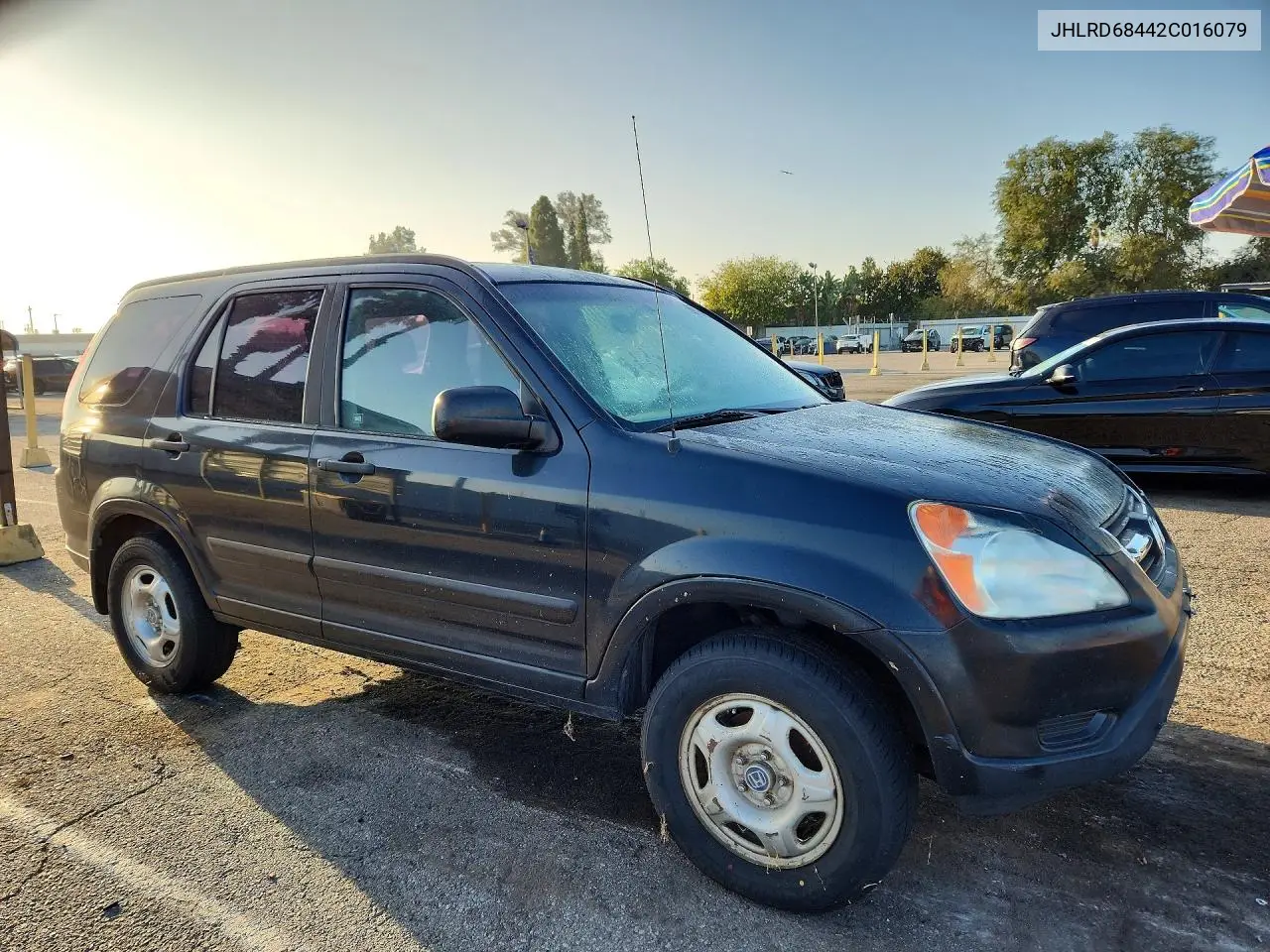 2002 HONDA CR-V VIN JHLRD68442C016079 — фото 4