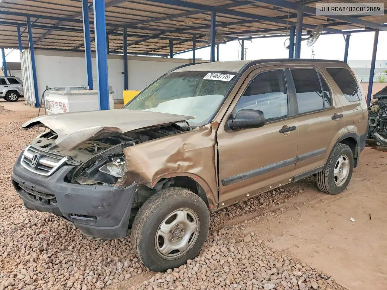 HONDA CR-V 2002, VIN JHLRD68482C012889