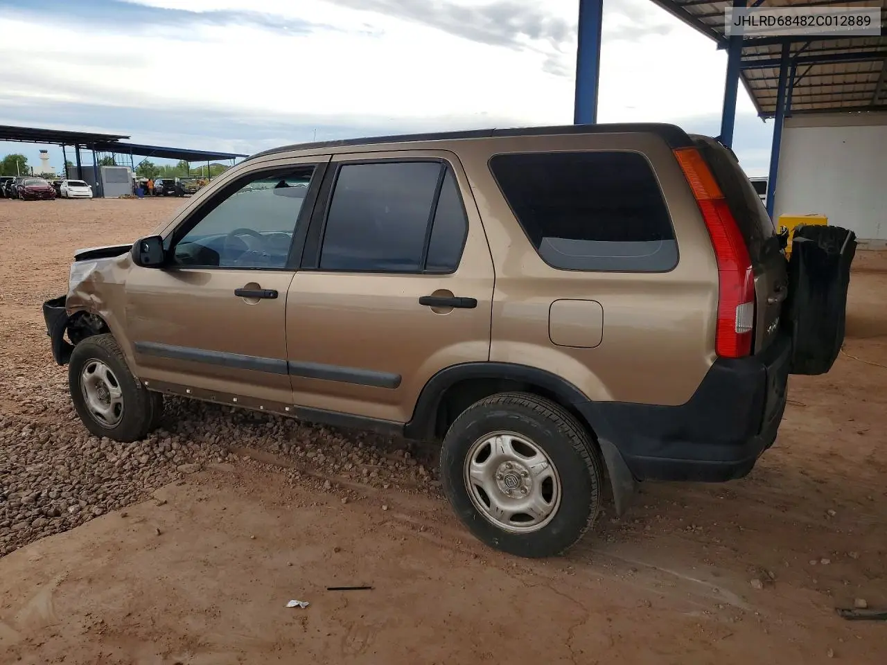 2002 HONDA CR-V VIN JHLRD68482C012889 — фото 2