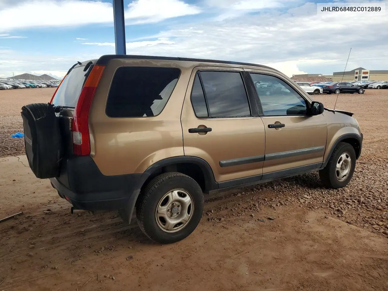2002 HONDA CR-V VIN JHLRD68482C012889 — фото 3