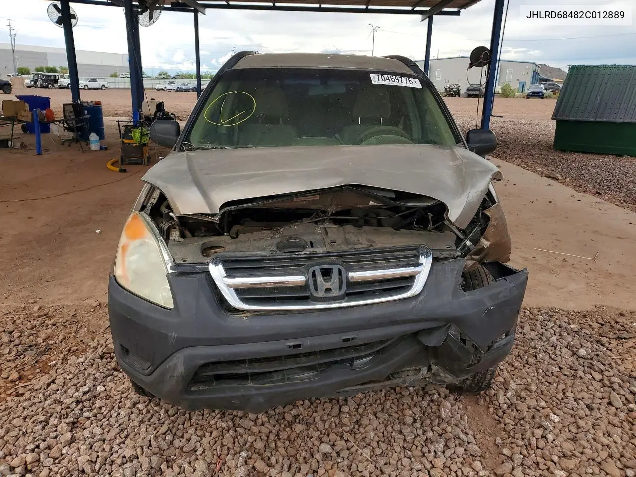 2002 HONDA CR-V VIN JHLRD68482C012889 — фото 5