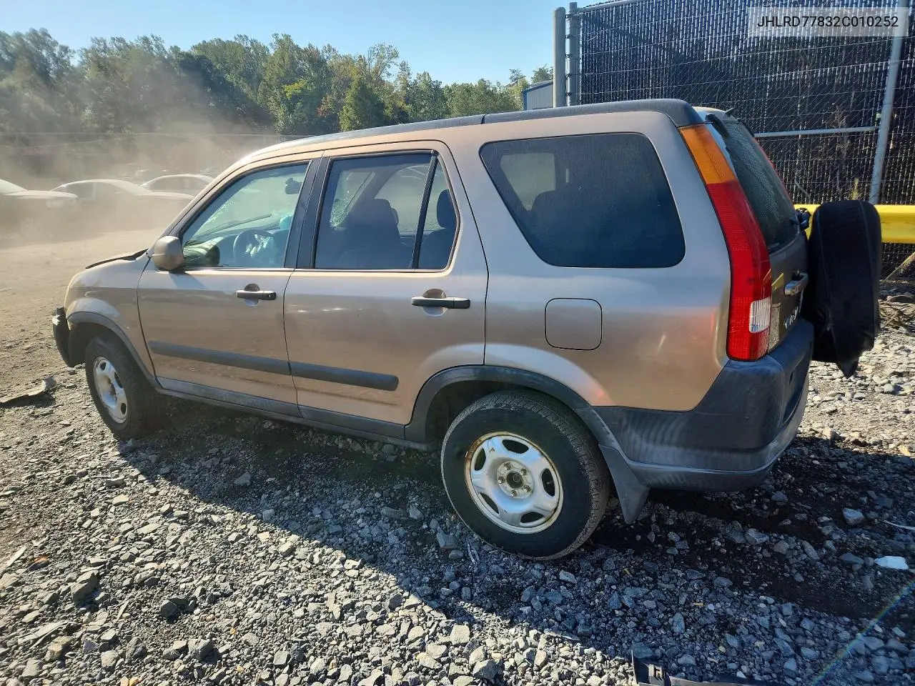 2002 HONDA CR-V VIN JHLRD77832C010252 — фото 2