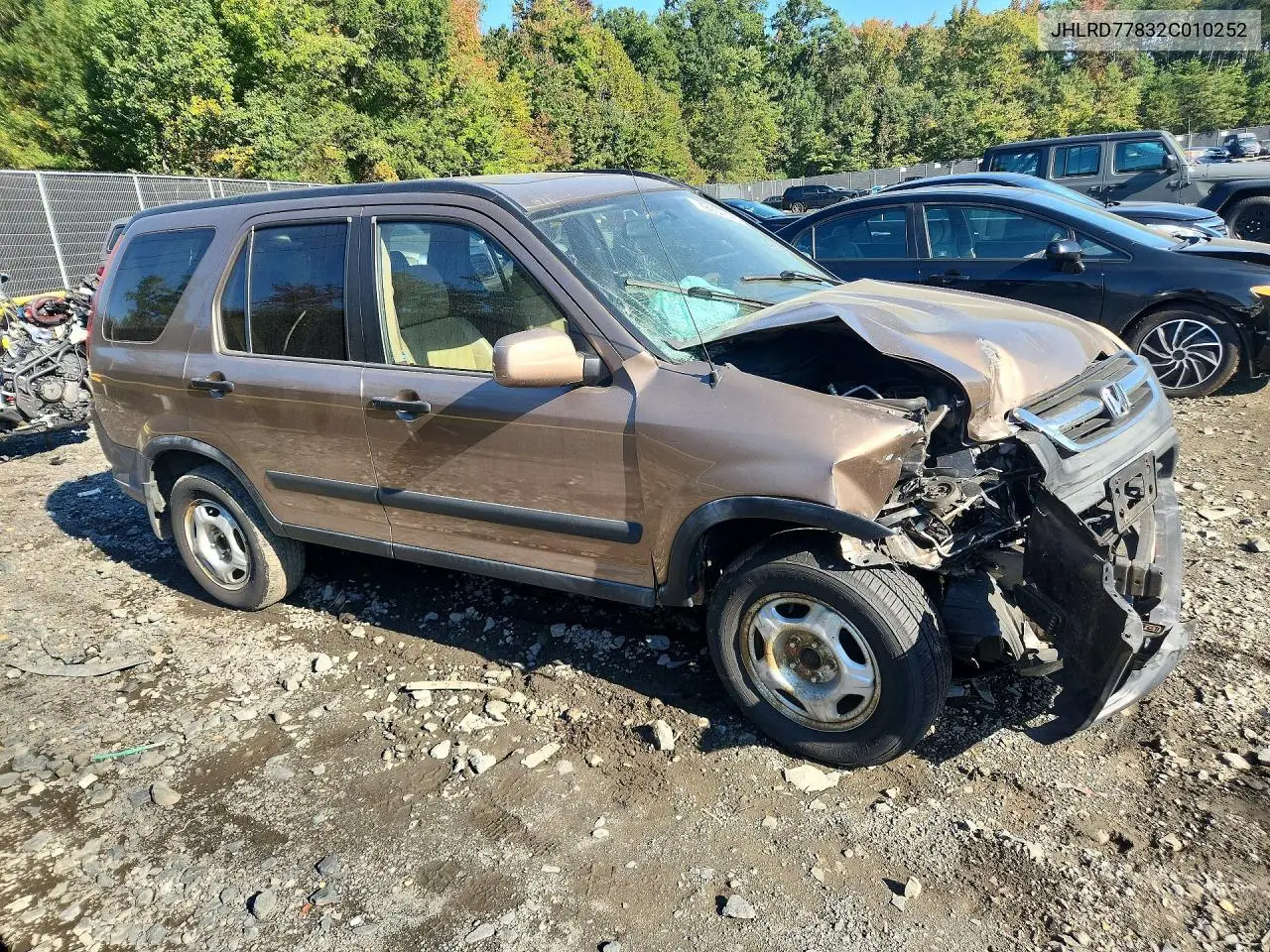2002 HONDA CR-V VIN JHLRD77832C010252 — фото 4