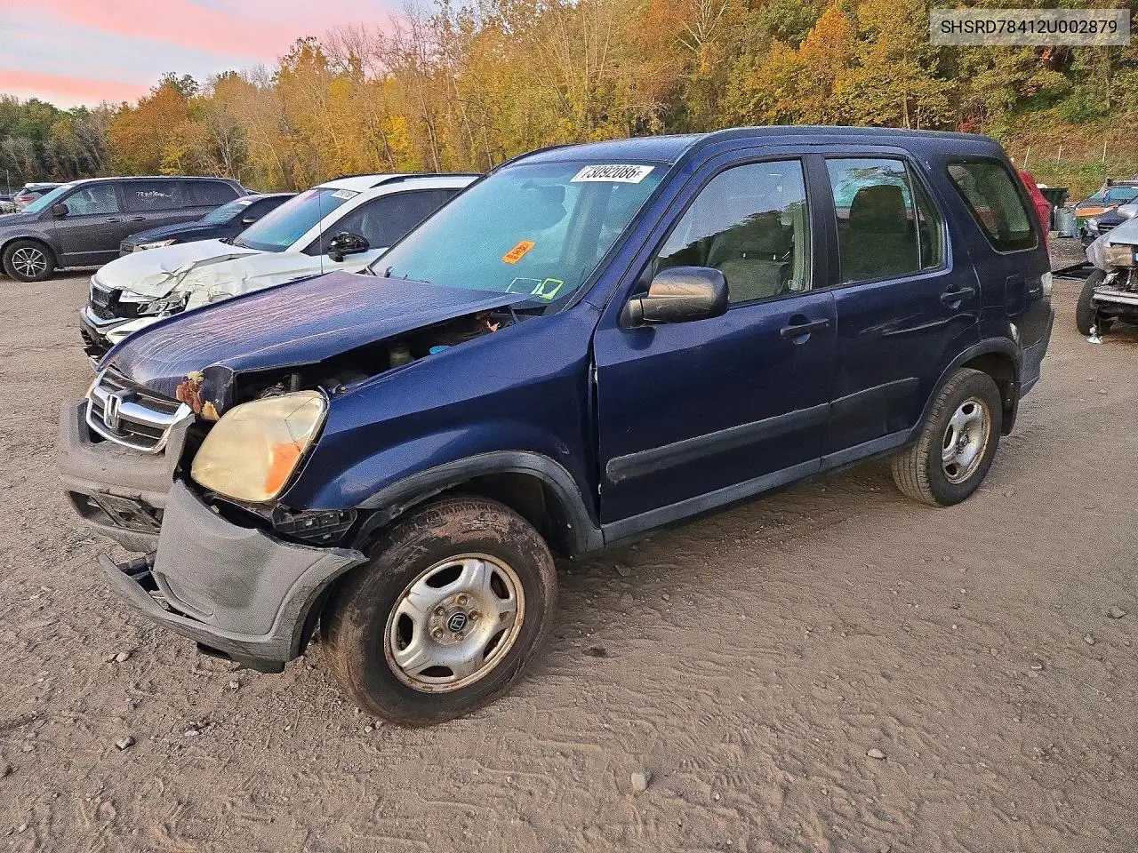 HONDA CR-V 2002, VIN SHSRD78412U002879