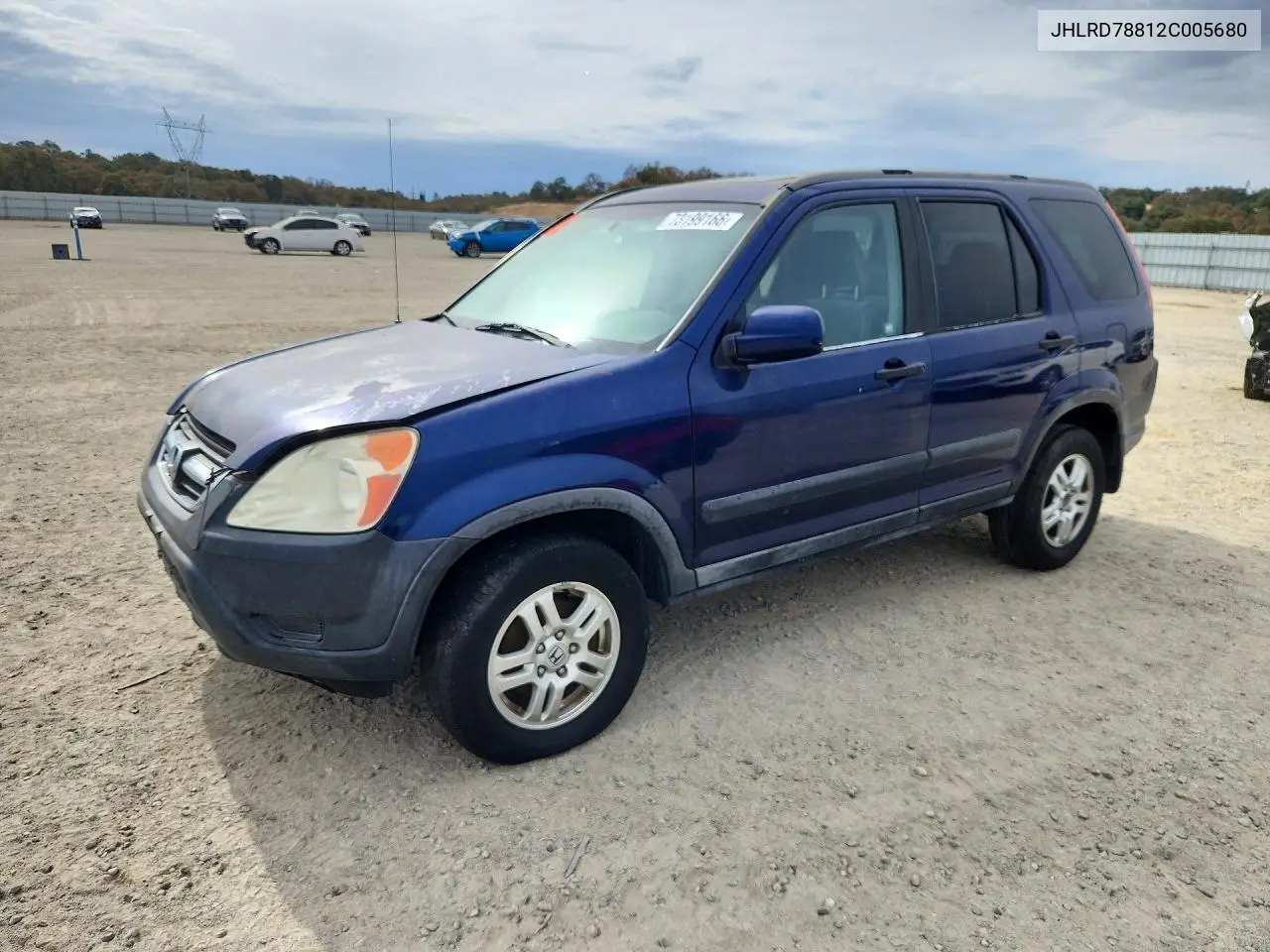 HONDA CR-V 2002, VIN JHLRD78812C005680