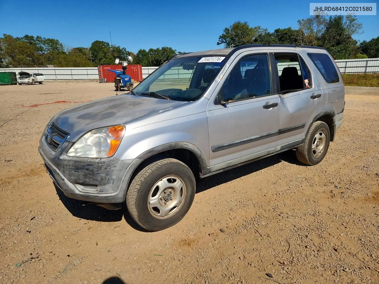 HONDA CR-V 2002, VIN JHLRD68412C021580
