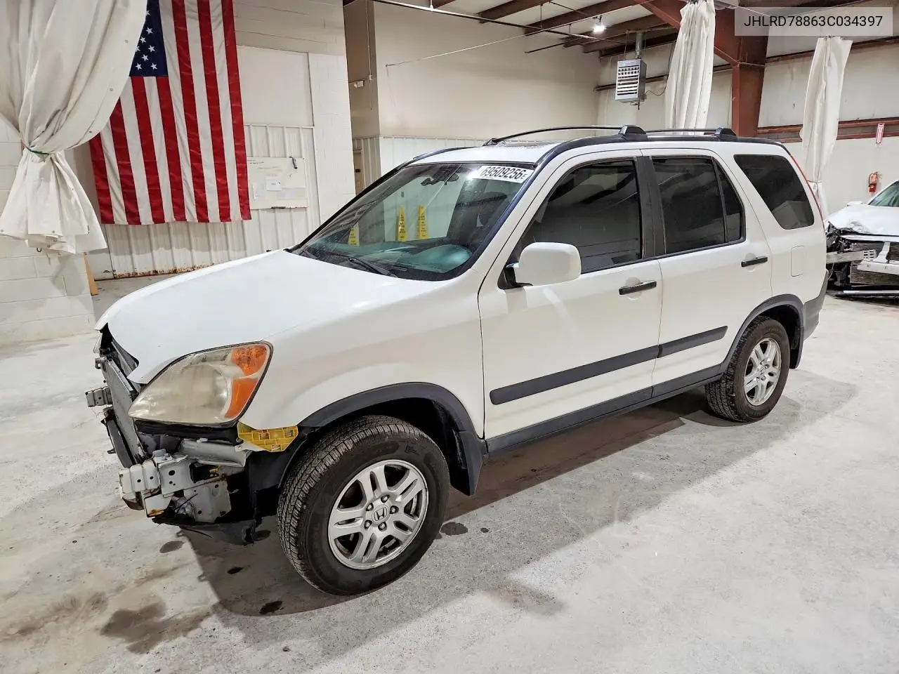 HONDA CR-V 2003, VIN JHLRD78863C034397