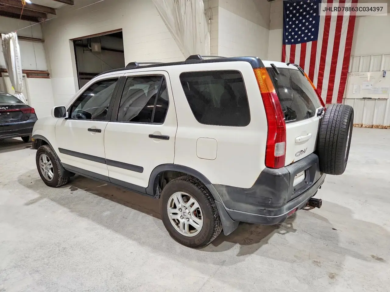 2003 HONDA CR-V VIN JHLRD78863C034397 — фото 2