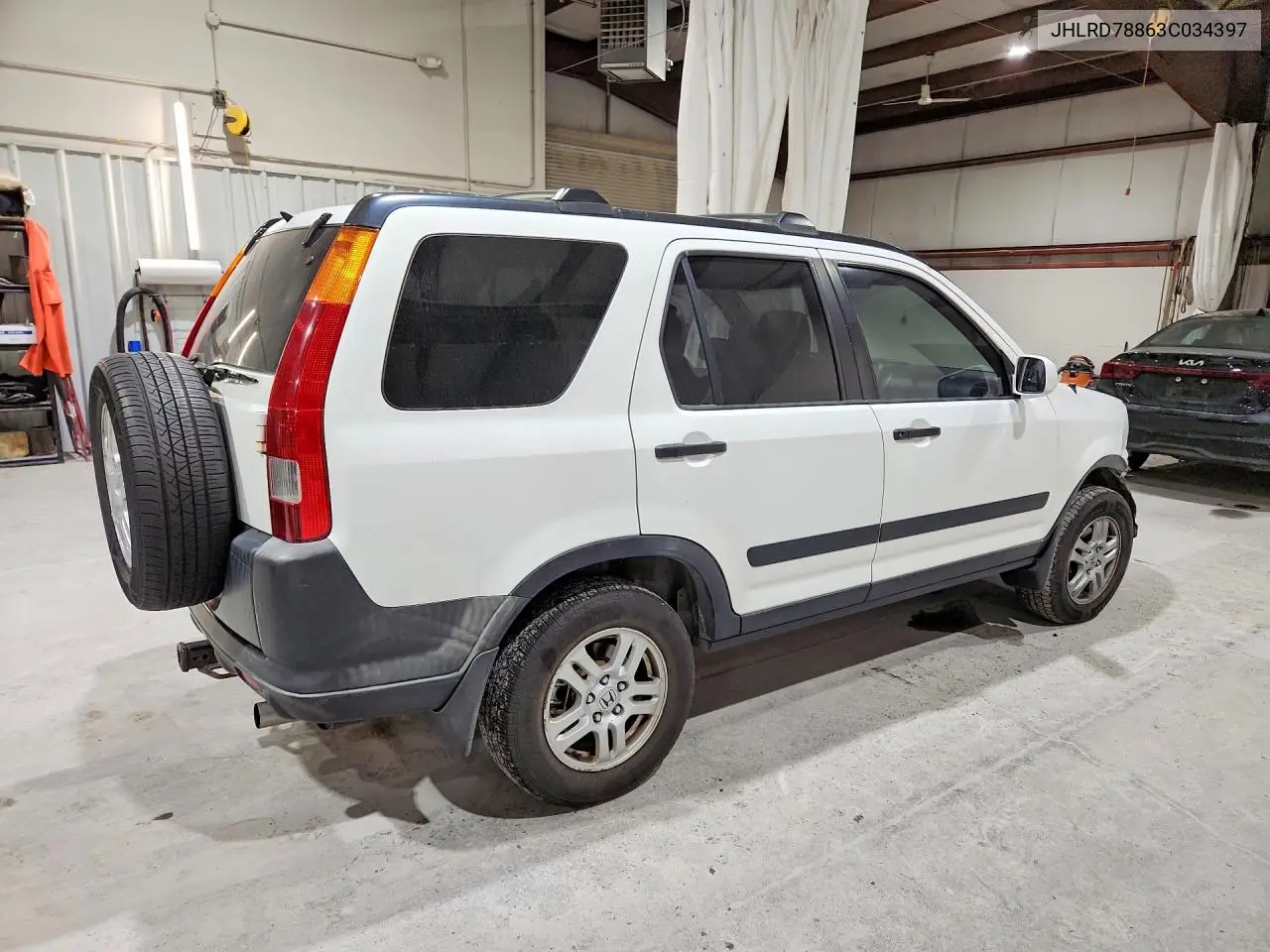 2003 HONDA CR-V VIN JHLRD78863C034397 — фото 3