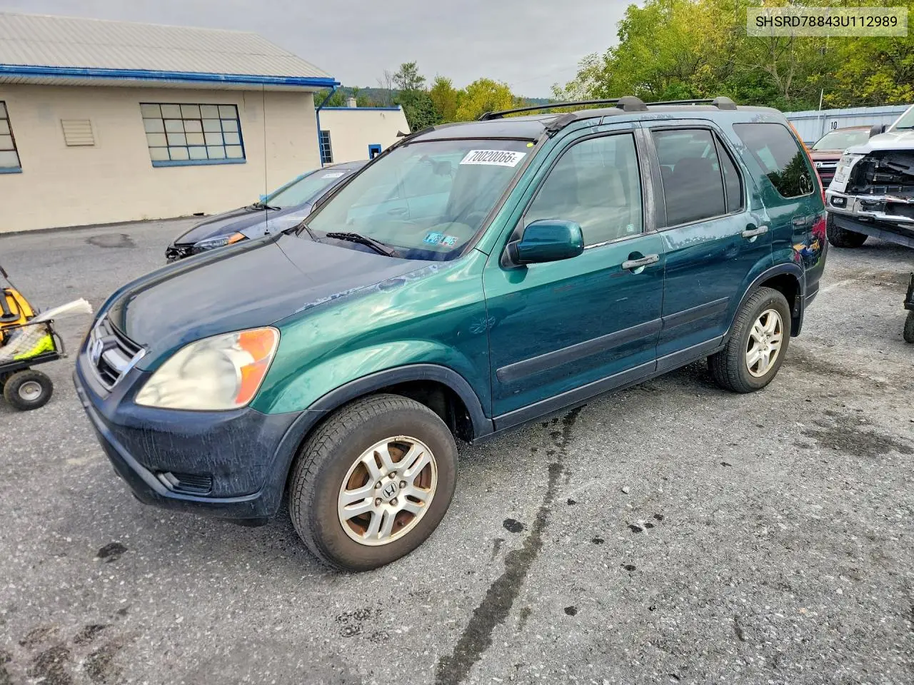 HONDA CR-V 2003, VIN SHSRD78843U112989