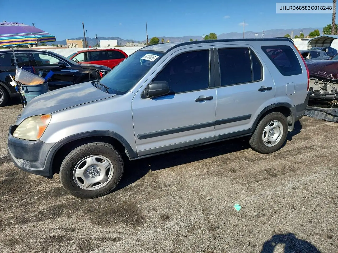 HONDA CR-V 2003, VIN JHLRD68583C018248