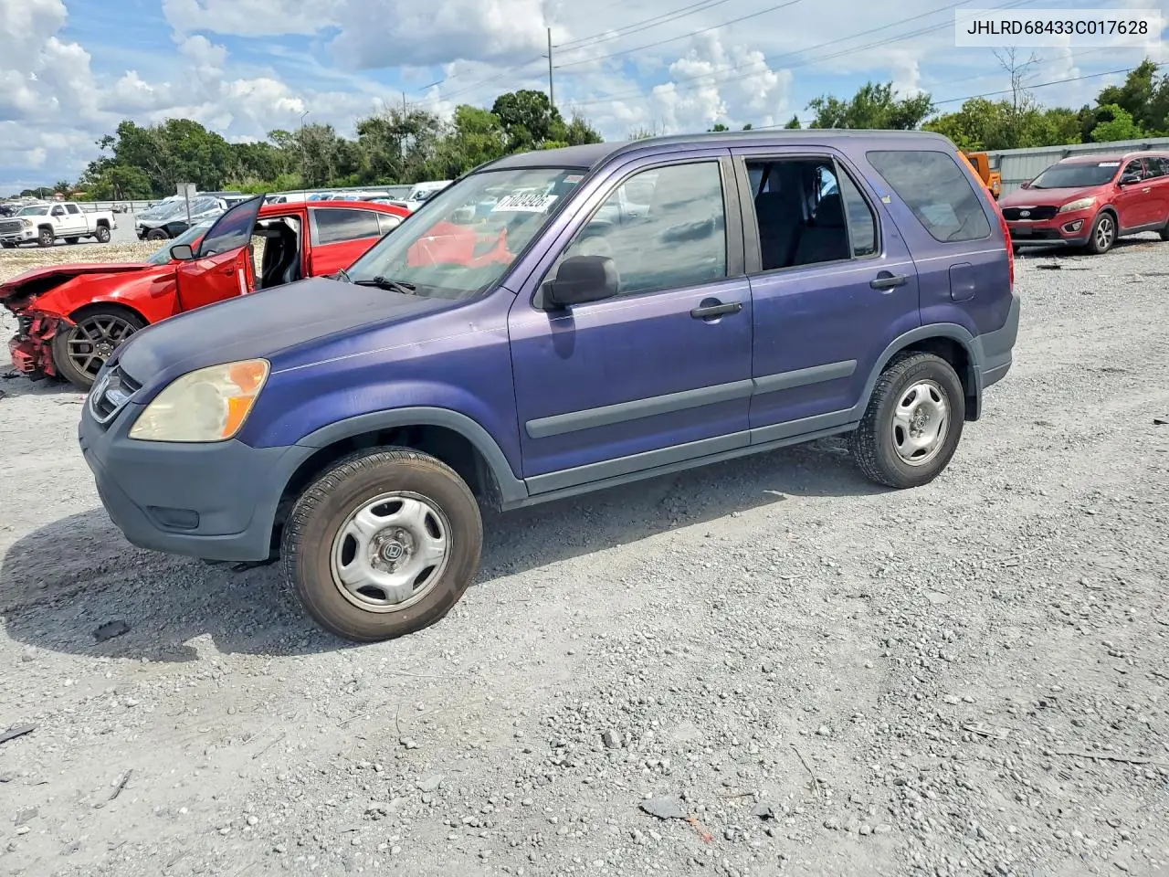 HONDA CR-V 2003, VIN JHLRD68433C017628
