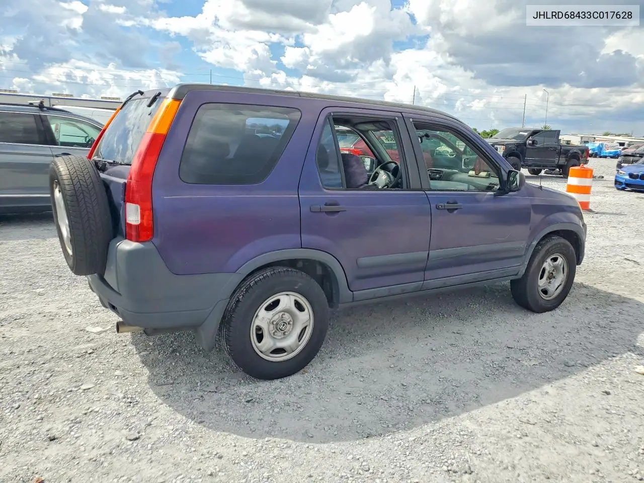 2003 HONDA CR-V VIN JHLRD68433C017628 — фото 3