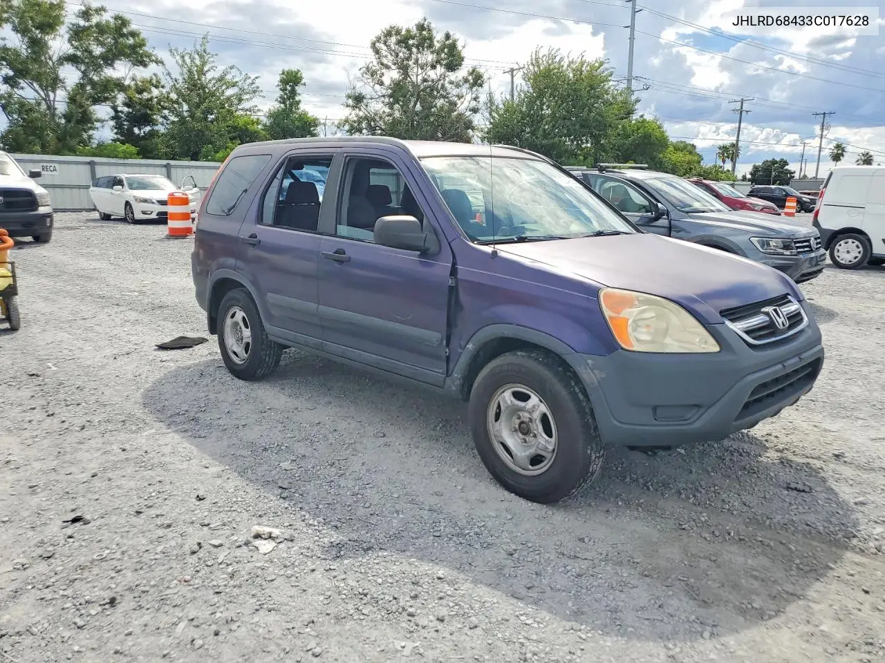 2003 HONDA CR-V VIN JHLRD68433C017628 — фото 4