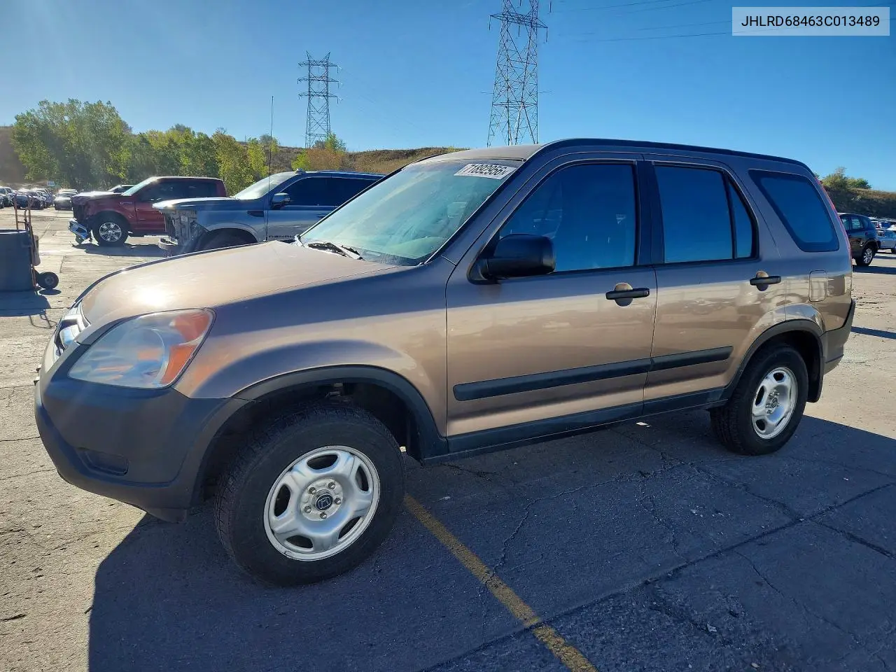 HONDA CR-V 2003, VIN JHLRD68463C013489