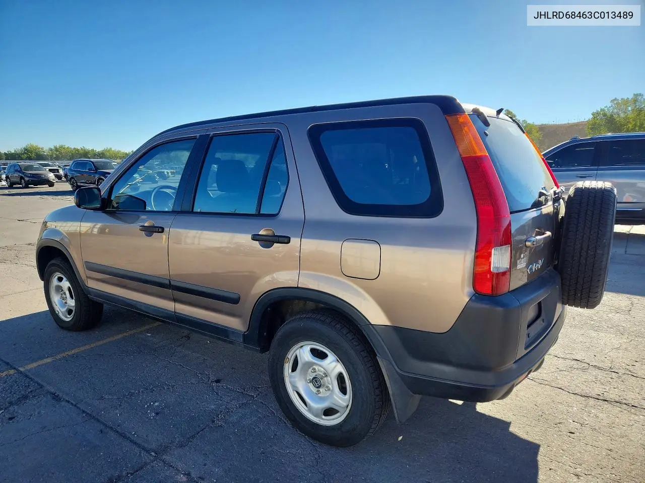 2003 HONDA CR-V VIN JHLRD68463C013489 — фото 2