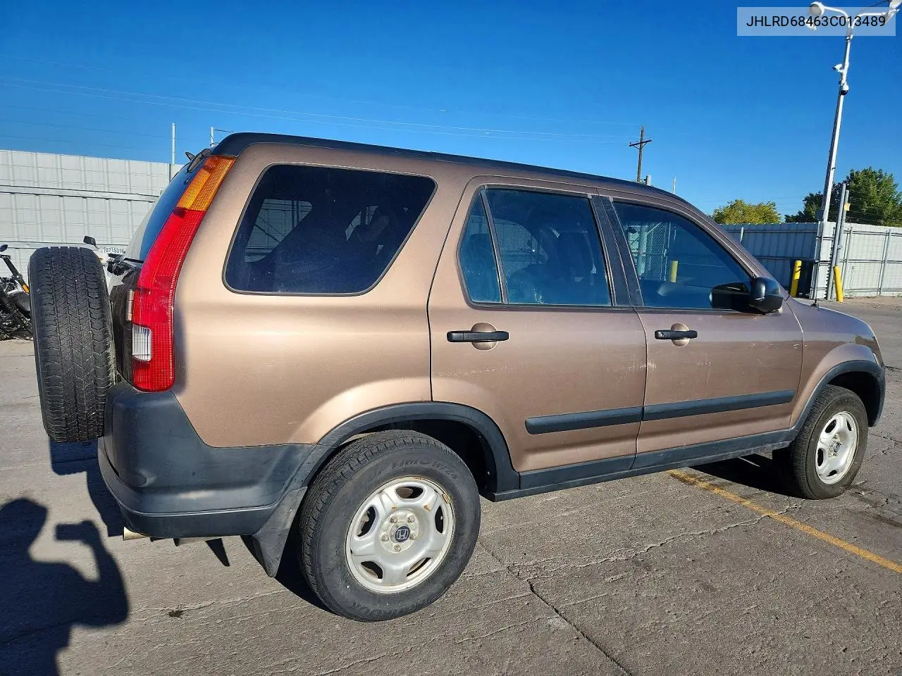 2003 HONDA CR-V VIN JHLRD68463C013489 — фото 3