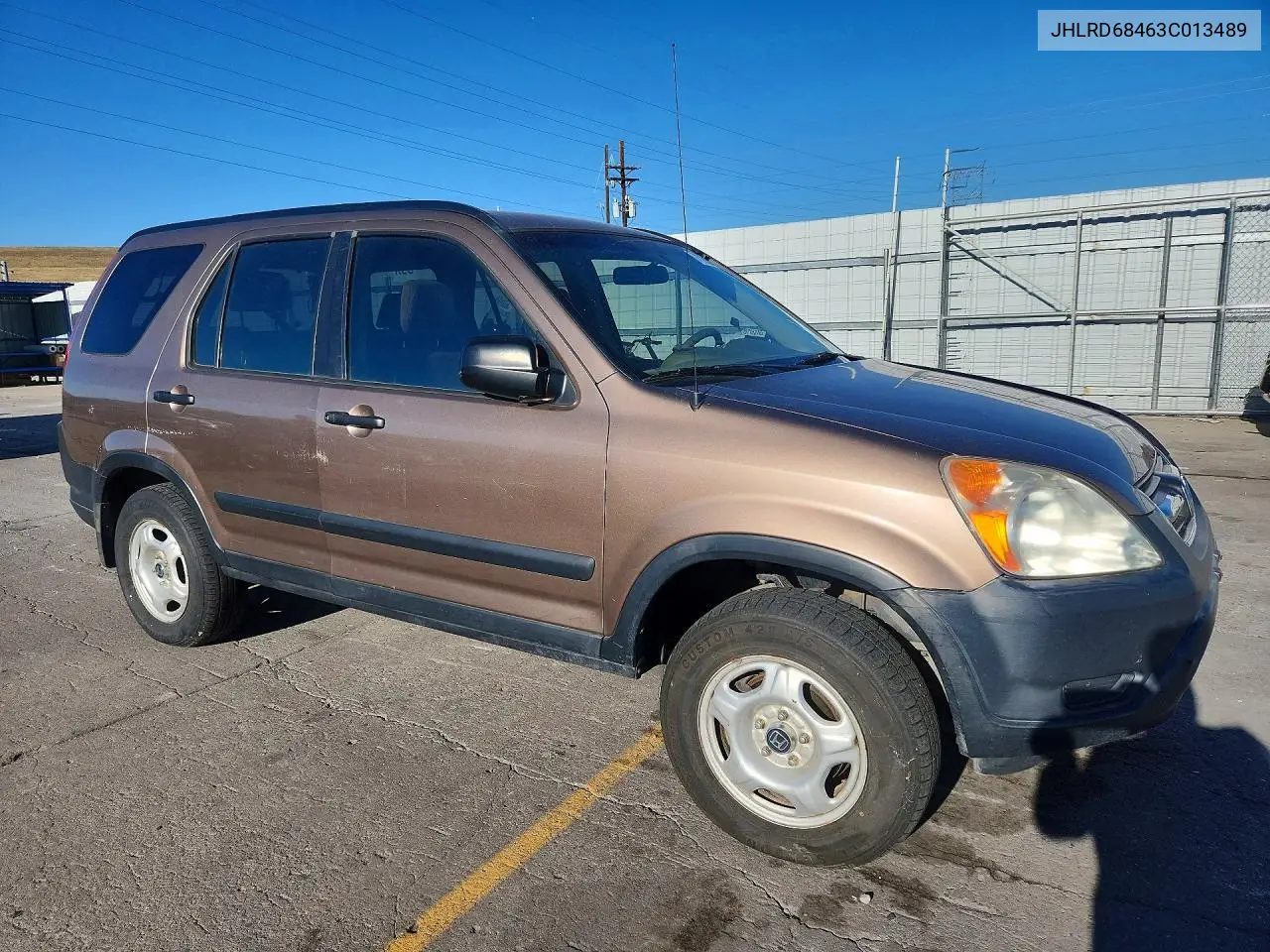 2003 HONDA CR-V VIN JHLRD68463C013489 — фото 4