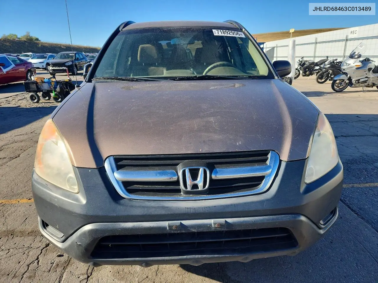 2003 HONDA CR-V VIN JHLRD68463C013489 — фото 5