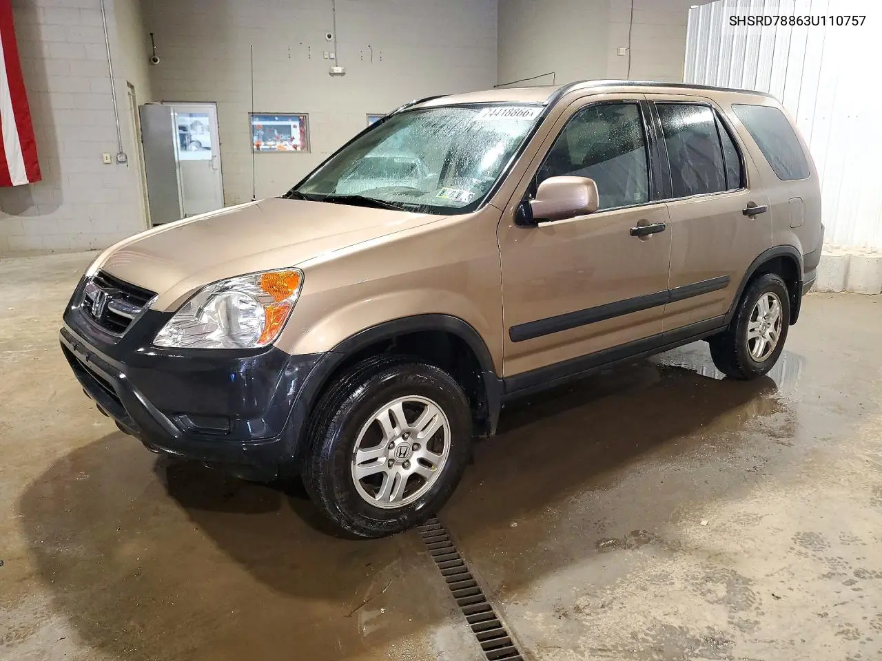 HONDA CR-V 2003, VIN SHSRD78863U110757