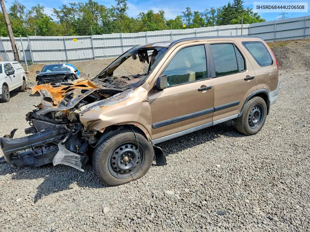 HONDA CR-V 2004, VIN SHSRD68444U206508