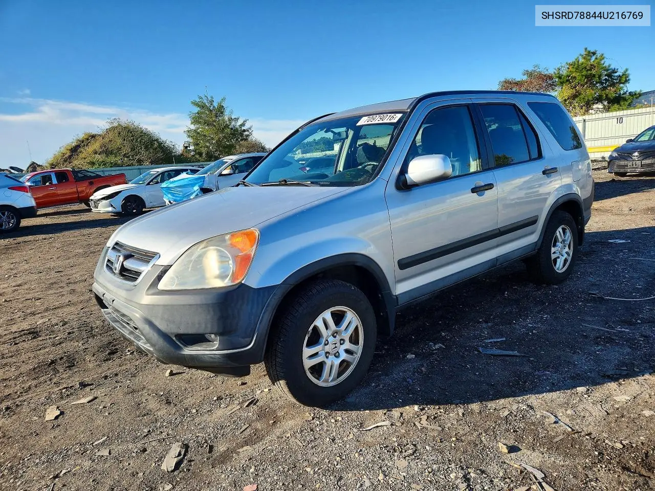 HONDA CR-V 2004, VIN SHSRD78844U216769