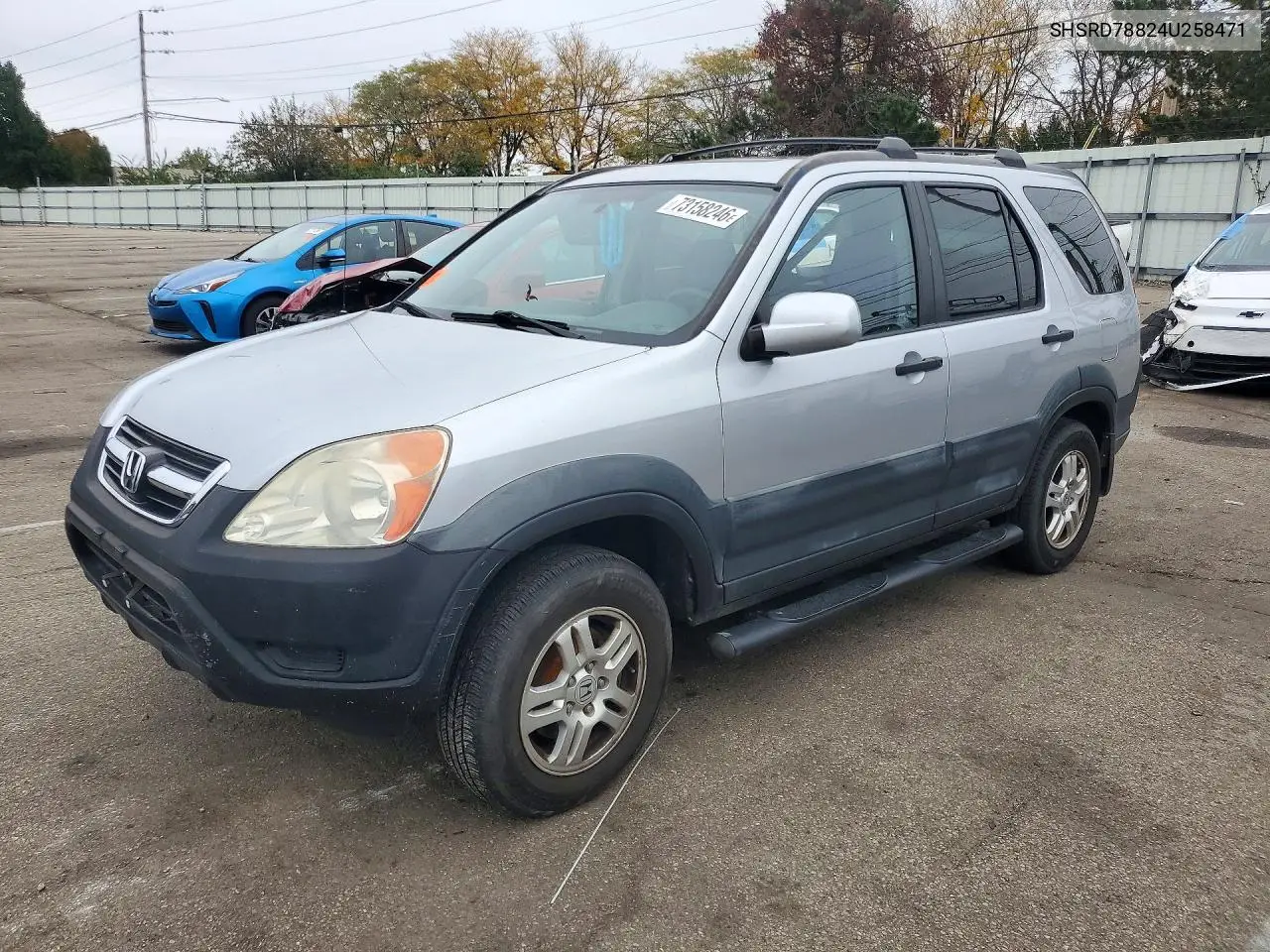 HONDA CR-V 2004, VIN SHSRD78824U258471