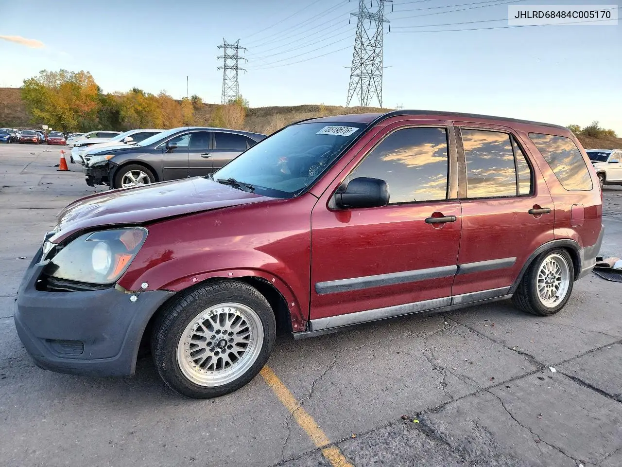HONDA CR-V 2004, VIN JHLRD68484C005170