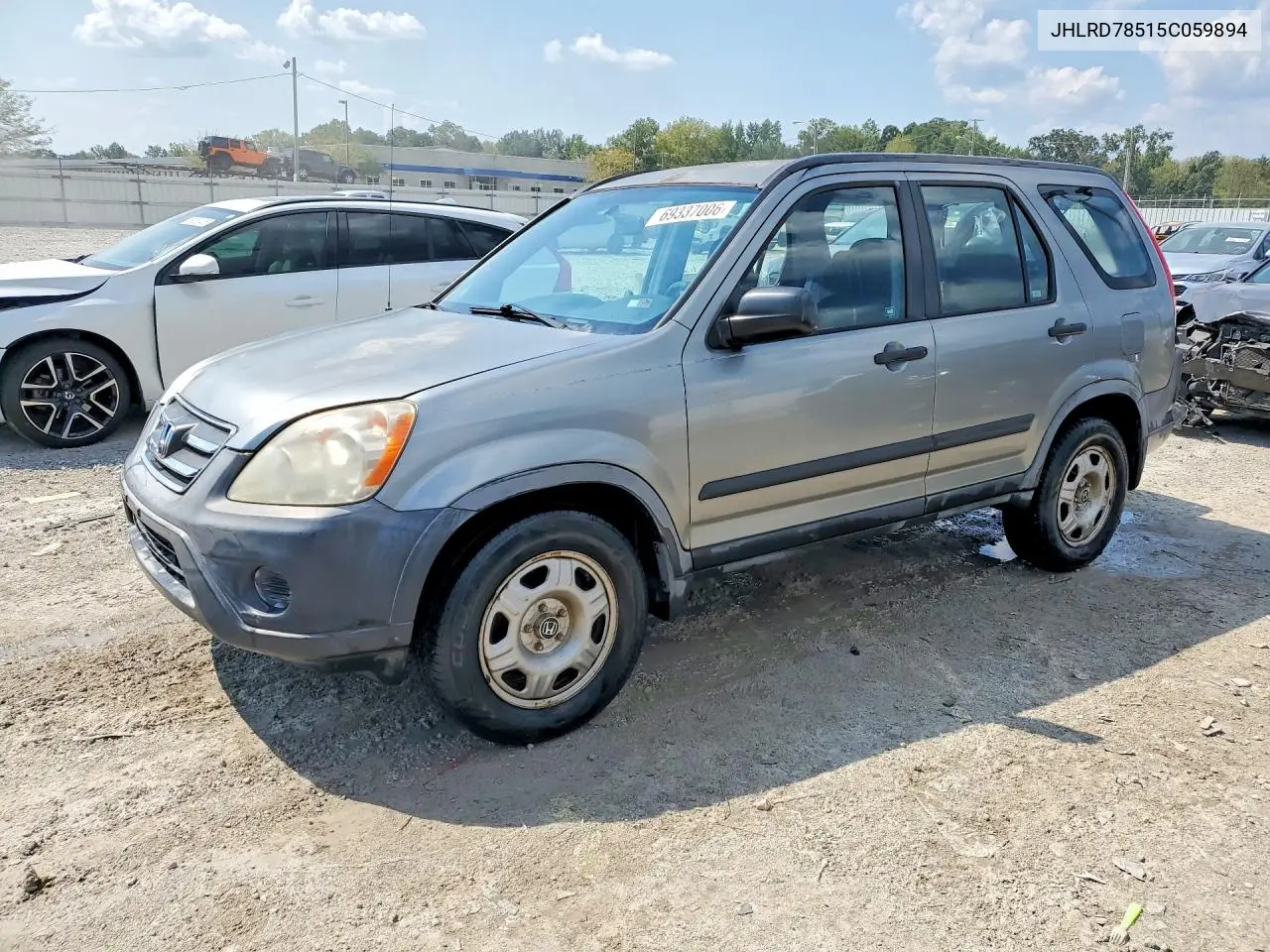HONDA CR-V 2005, VIN JHLRD78515C059894