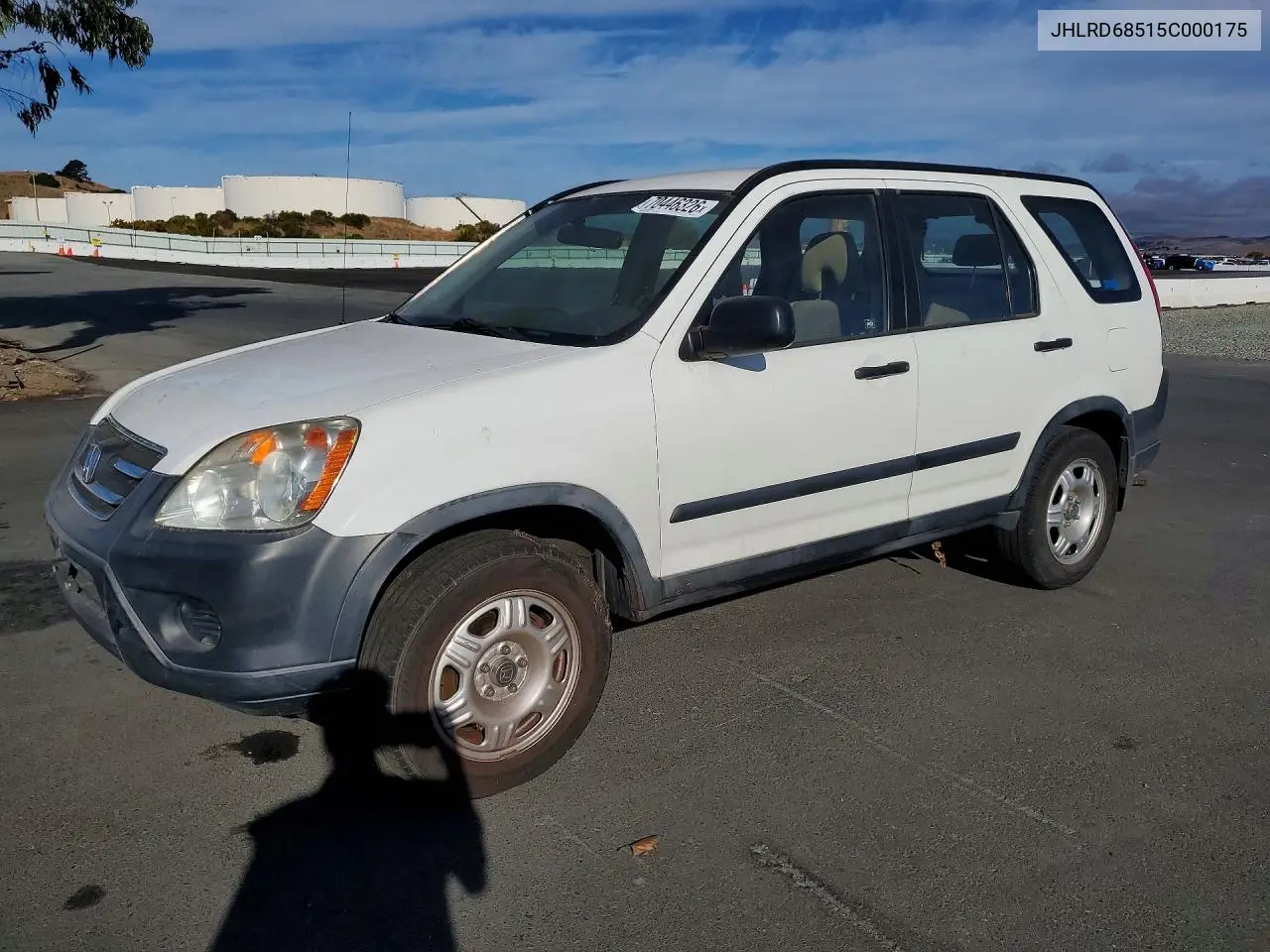 HONDA CR-V 2005, VIN JHLRD68515C000175