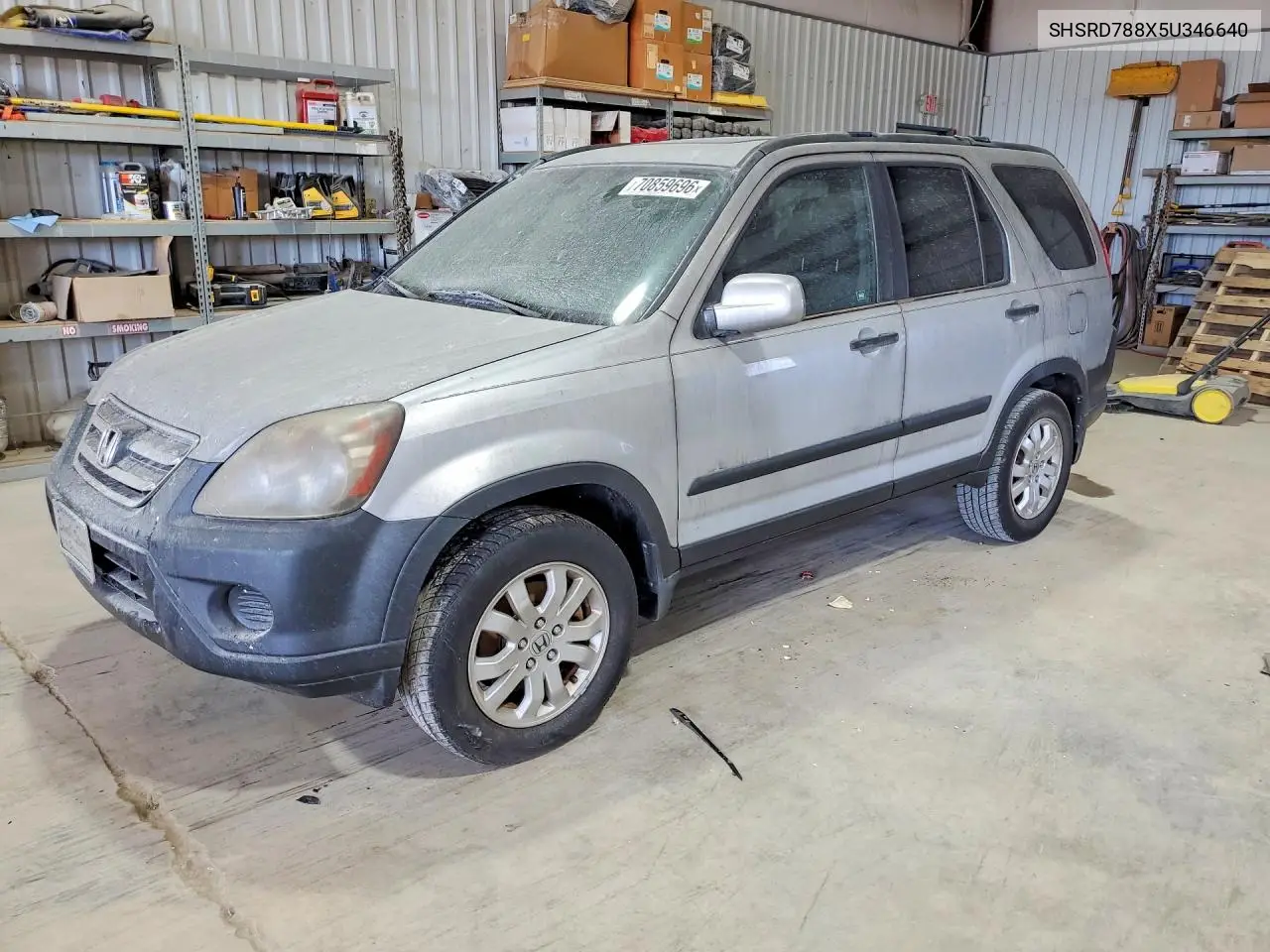 HONDA CR-V 2005, VIN SHSRD788X5U346640