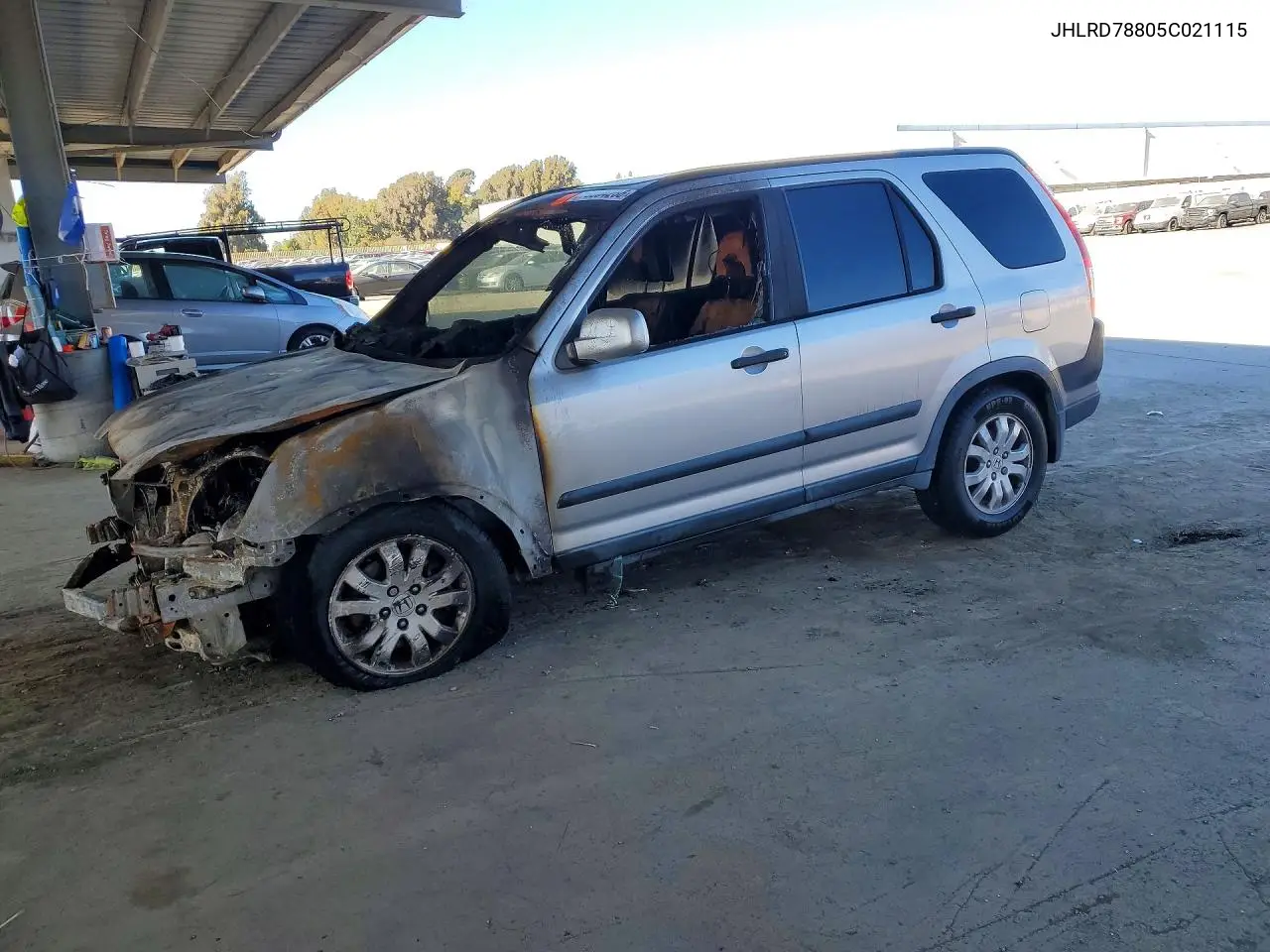 HONDA CR-V 2005, VIN JHLRD78805C021115