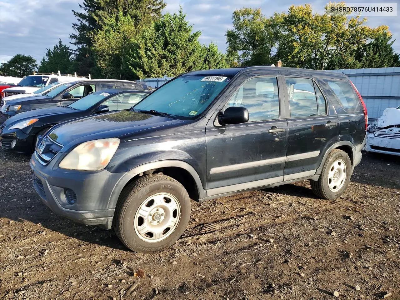 HONDA CR-V 2006, VIN SHSRD78576U414433
