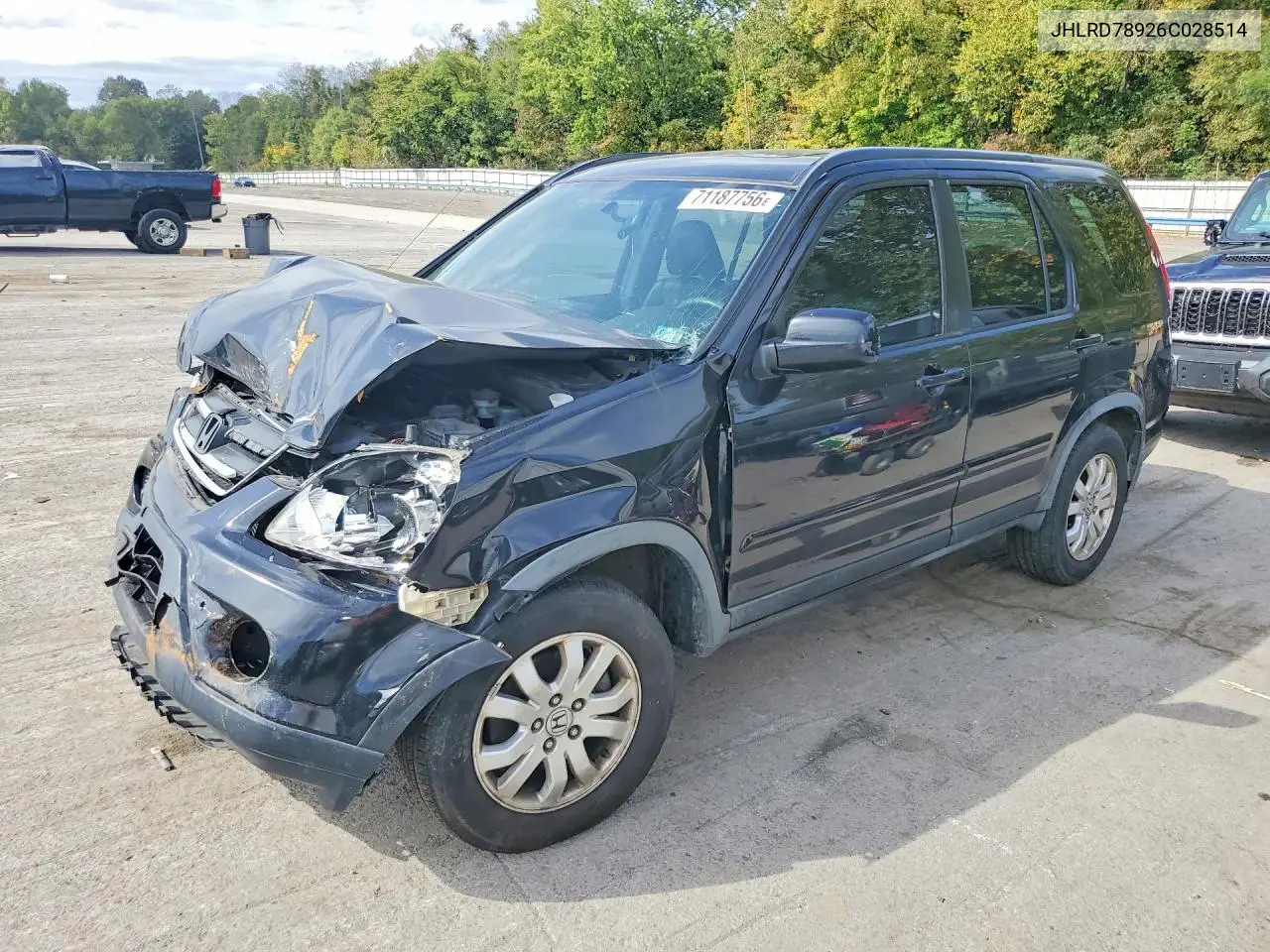 HONDA CR-V 2006, VIN JHLRD78926C028514
