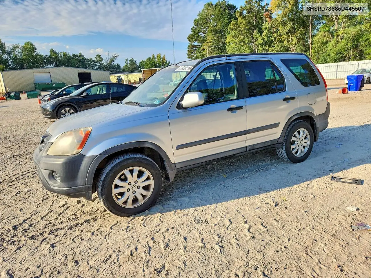 HONDA CR-V 2006, VIN SHSRD78886U445507